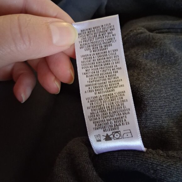 Juicy Couture Women's M Vintage Y2K Dark Gray Velour Zip Up Hoodie Sweater - Picture 7 of 13